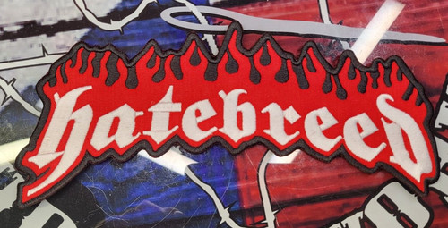 Large embroidered hatebreed - large,