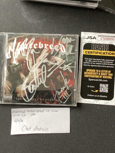 Hatebreed autographed jsa - autographed,