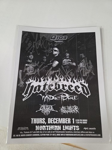 Vintage hatebreed autographed - hatebreed,