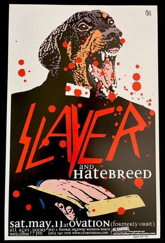 Slayer hatebreed poster by - hatebreed,